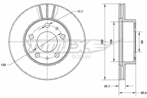 Brzdový kotouč TOMEX Brakes